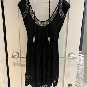 Blessed are the meek Elegant Black Lace Women's Top